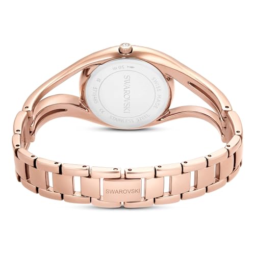 Image of Swarovski Hyperbola Collection Watch, Swiss Made, Rosegold-Finish Rosegoldton, One Size, Hyperbola Watch Bracelet Bangle