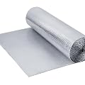 Fuairmee Bubble Reflective Aluminum Foil Insulation Roll, Weatherproof 48"x 10 Ft Window Insulation Kits for Window, Garage Door, RV, Roof, Thermal Window Film for Summer Heat & Winter Keep Heat