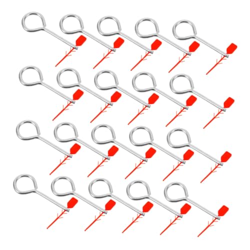 Veemoon 1 Set Fire Extinguisher Latch Maintenance Pins Fire Extinguisher Safety Pin Fire Extinguisher Replacement Pins Fire Extinguisher Part Fire Equipment Tool Mounts Red Plastic
