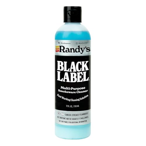 Randys Black Label Cleaner - (12 fl oz) - Best Multipurpose Surface Cleaning Solution for Glass Tops Metal and Ceramic Surfaces - Glass Top Cleaner for Streak-Free Finish - 1-Pack