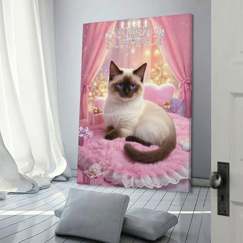 Tableau siamois décoration murale toile pour masquer mur vide - 3