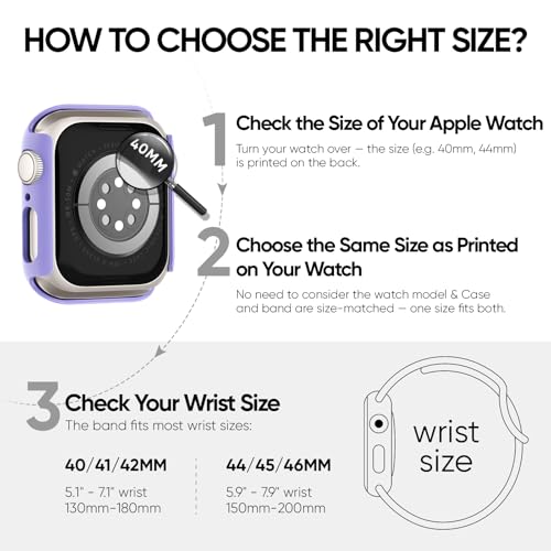 Image of Adorique 3-in-1 Compatible for Apple Watch Band 40mm 41mm 42mm 44mm 45mm 46mm, Soft Silicone Sport Strap for iWatch Series SE 10 9 8 7 6 5 4 3