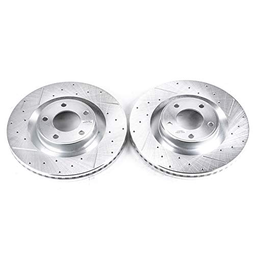 Image of Power Stop AR8190XPR Front Evolution Drilled & Slotted Rotor Pair For Ford Edge 2007-2014, Lincoln MKX 2007-2015 [Model Specific]