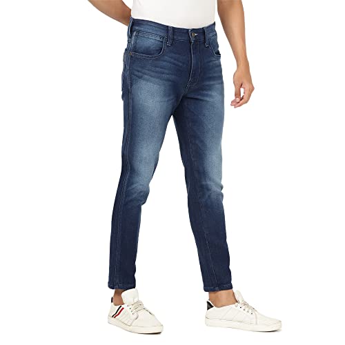 Image of Wrangler Men's Bostin Blue Jeans (Slim)