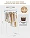 URZCT Travel Garment Rack,Portable and Foldable，Folding Clothes Rack for Dance,Travel,Camping, Drying,RV, Indoor,Outdoor. A Collapsible Mini Clothing Rack.