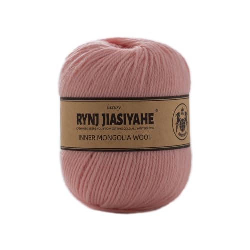 Luxury Soft Wool Yarn for Knitting & Crochet - Warm, DIY Crafts (Pale Pink, 1 Pack)