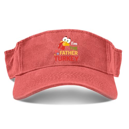 I'm The Father Turkey Baseball Fashion Cap for Men Athletic Visor Hat Saffron