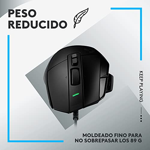 Ratón Logitech G G502 X con cable captor Hero 25K negro compatible con PC 6