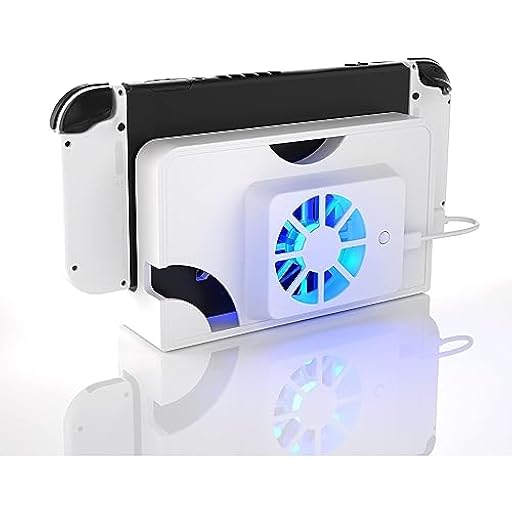Ventilador de Enfriamiento Súper Rápido para Switch OLED Dock, Reemplazo de Enfriador para Switch OLED con 3000 ± 10% R/min Luz LED Turbo Fan para Enfriamiento de Consola de Juegos | Ya disponible en tu tienda friki favorita! En mundofriki.es!