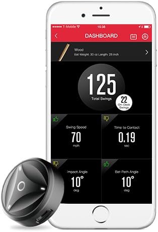 Smash Pro Sports Baseball Swing Analyzer, Black