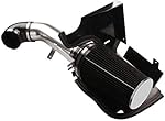 MooSun 4' Cold Air Intake System + Heat Shield For 99-06 GMC/Chevy V8 4.8L/5.3L/6.0L / Silverado 1500/2500/3500 (Black)