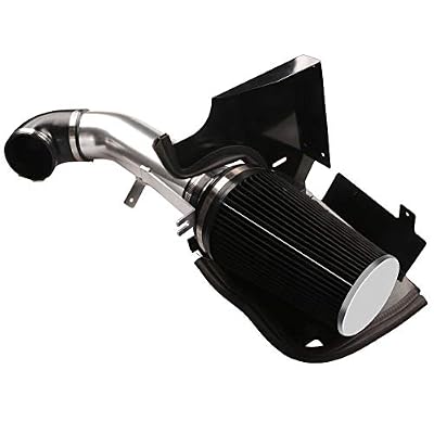 MooSun 4" Cold Air Intake System + Heat Shield For 99-06 GMC/Chevy V8 4.8L/5.3L/6.0L / Silverado 1500/2500/3500 (Black)