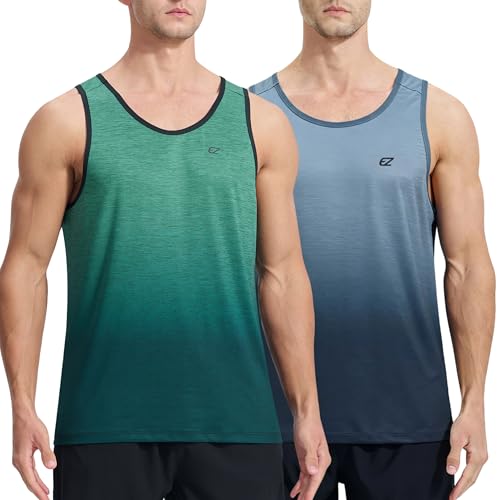 EZRUN Men's Quick Dry Gym Tank Top for High-Sweat Training Gym Workouts