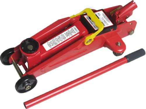 Cric a trolley 2T compact et sur avec hauteur ajustable de 135 a 330 mm