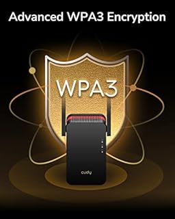 Cudy AX3000 Dual Band Wi-Fi 6 Extender, WiFi 6 Ripetitore Copertura fino a 3000 Sq.Ft. e 60 dispositivi, 802.11ax, 160MHz, MU-MIMO, Beamforming, OFDMA, WPA3