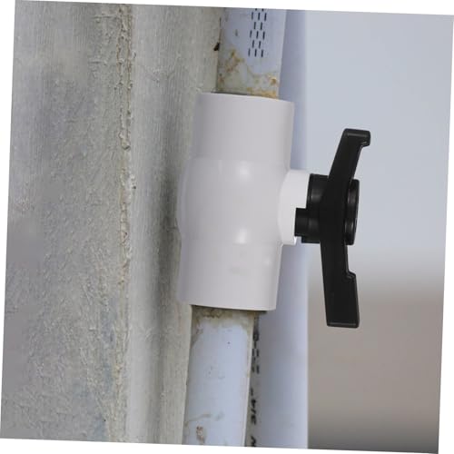 Llaves de paso de PVC negras tipo bola para instalaciones y riego exterior 8