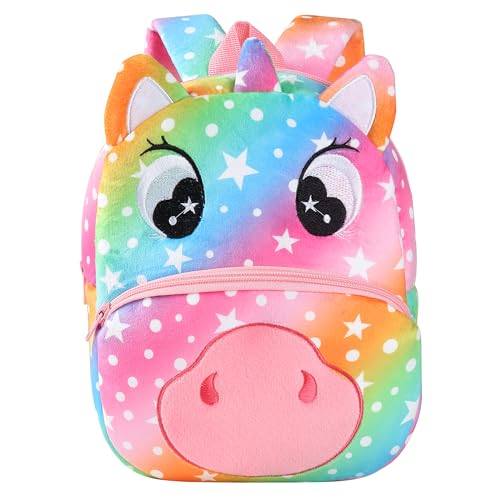BETTERFUN Toddler Backpack Animal Pattern Mini Travel School Bags(Unicorn)