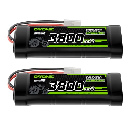 OVONIC 7.2V NiMH Battery 3800mAh 6 Cell RC Battery with TMY Connector