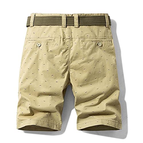 Heren overalls Shorts Zomer Mode Print Persoonlijkheid Trend Losse rechte comfortabele mid-taille casual shorts - Afbeelding 4