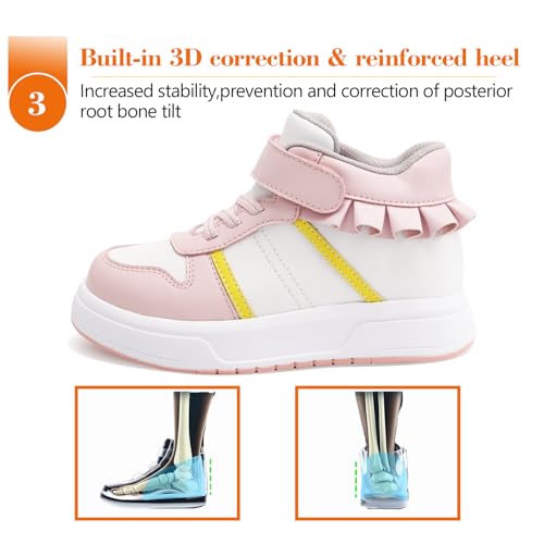 Toddlers Orthopedic Thick Sole Shoes with Ankle and Arch Support for Girls3