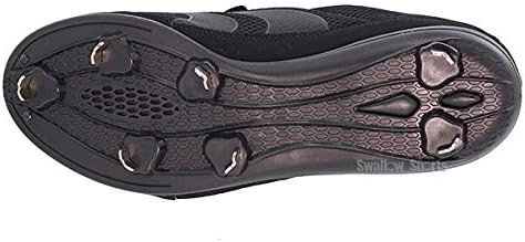 久保田スラッガースパイクシューズ ブラック ベルクロ 久保田スラッガー あすつく スパイク D-007B ブラック LS02 高校野球