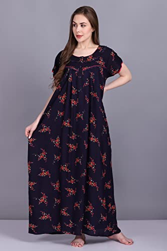 Image of Women's Alpine Mix Print Maxi Nightgown