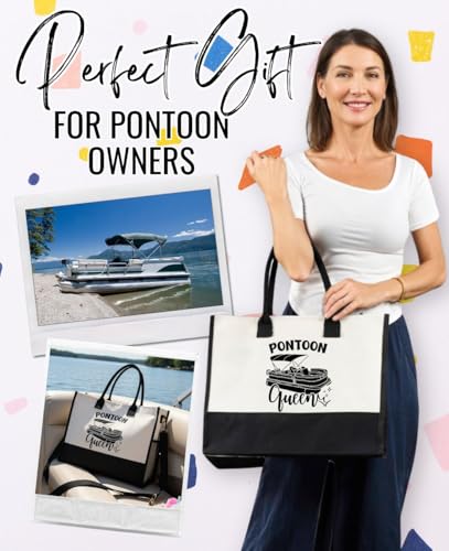 Bolso Tote de Lona con Cremallera para Mujer miniatura 6