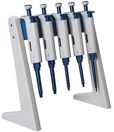 Support à pipette linéaire DLAB de haute précision pour 6 pipettes de laboratoire