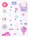 1 toalla magique1 elásticos froufrous2 barrettes1 miroir2 extensiones a clips1 peigne2 pinzas de pelo métalliques1 diadema cinta a partir de 3 años