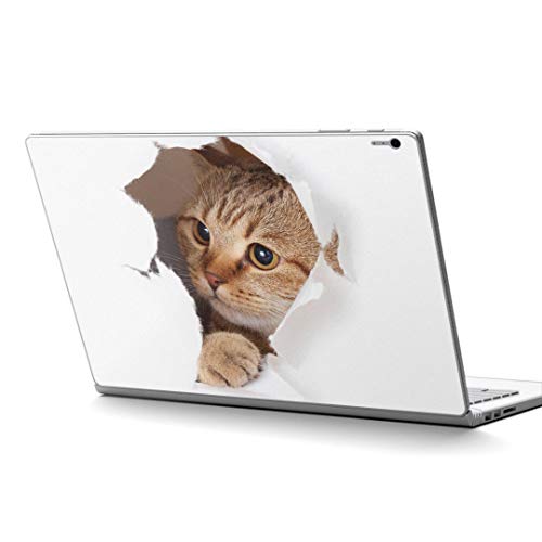 igsticker Surface Book / Book2 / Book3 13.5inch ブック2 専用 スキンシール サーフェス ブック2 カバー ケース フィルム ステッカー アクセサリー 保護 013566 猫 写真