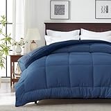 songlibin 掛け布団 シングル 冬 2.8kg 増量タイプ 単品 極暖 布団 保温 5Dミンキードット シンサレート 掛け布団 冬 かけ布団 洗える ふとん おしゃれ 掛けふとん あったか 毛布布団 ボリューム感がたっぷり 寝具 厚手 暖かくて軽い 抗菌防臭 防寒対策 ネイビーブルー