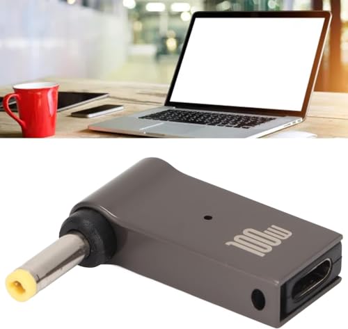 Image of ETZIN 100W PD USB Type-C to Male DC Power Supply Converter Charging Adapter for HP Compaq Presario, Pavilion, Business, Series DV ZT ZE (4.8MM X 1.7MM)
