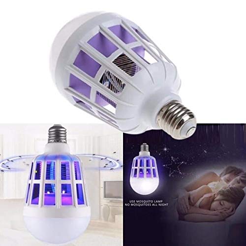 Kit 6 Lampada Led 15w Mata Mosquito Insetos Branco Bocal E27