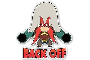 Yosemite Sam Back Off Bumper Sticker