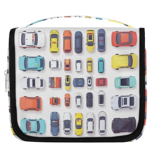 Neceser de viaje con diseño de caricaturas de caricaturas, para mujeres, hombres, niñas, niños, maquillaje, cosméticos, bolsa de baño, organizador de artículos de tocador, color, 4.5 L, Organizador de