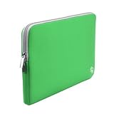 Case Star ® Neoprene Laptop Notebook Ultrabook Sleeve Case for Macbook Pro Air 11 /11.6-Inch and Other Brand 11 /11.6-Inch Laptop- HP Dell Toshiba ASUS Sony Lenovo Samsung (11 Inches-Green with Gray Zipper)
