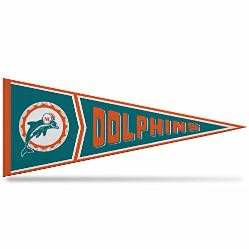 Image of Rico Industries NFL Retro - Alt 12 inch x 30 inch Felt Wall Decor Pennant - Great for Home /Bed Room /Man Cave Decor