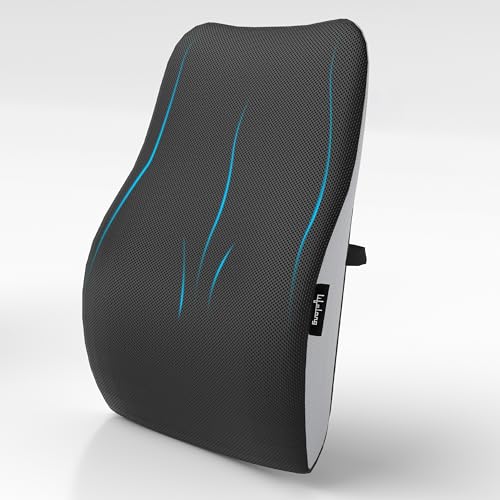 Image of Lifelong Back Support Cushion for Office Chair & Car | Ergonomic Memory Foam Design for Better Posture, Reduced Fatigue, and Comfortable Sitting During Work or Travel