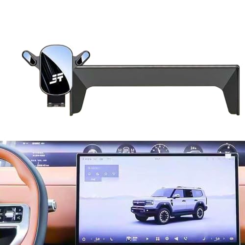 Car Phone Holder Compatible with Jetour G700 2025 2026 Accessories (15.6-inch Navigation Screen Only) 360 Degree Rotating Car Navigation Screen Phone Holder Bracket