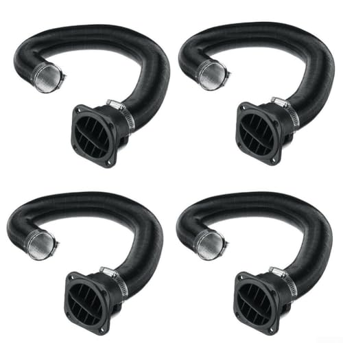 4 tubos de 42 mm, con salida de ventilación, hechos de papel de aluminio y plástico, antigolpes, resistentes al fuego, para calentadores de aire diésel de 2 kW