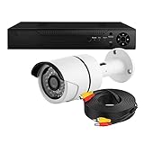 MIFO 防犯カメラ 録画措置付き 4CH同時録画可能 VGA/HDMI出力 室外使用可防水・暗視カメラ スマホ遠隔監視対応 RCAコネクター2個付き