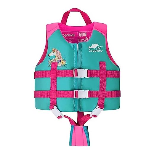 Gogokids Kids Schwimmweste Folat Jacke, Kleinkind Schwimmtraining Bouyancy Badeanzug Assist Badebekleidung für 17-77 lbs 4-6 Jahre Baby Kids
