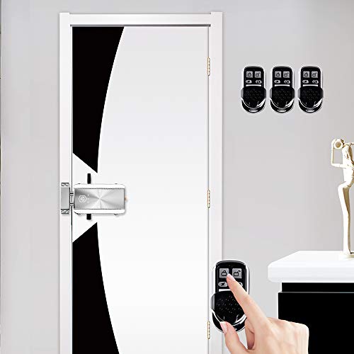 OWSOO Home Door Lock,Door Lock,Lock for Home,Electronic Lock,Keyless Entry Lock,Smart Wireless Anti-Theft Lock,Deadbolt Lock,Access Control System for Home/Hotel/Apartment,with 4 Remote Control