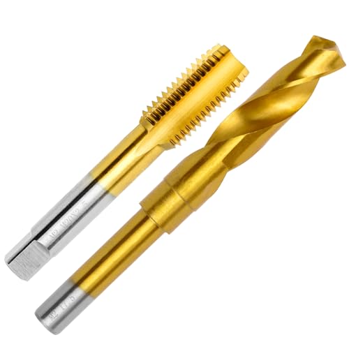 ASNOMY Juego de machos de roscar M20 x 2,5 y brocas de 17,5 mm, HSSG, juego de machos de roscar