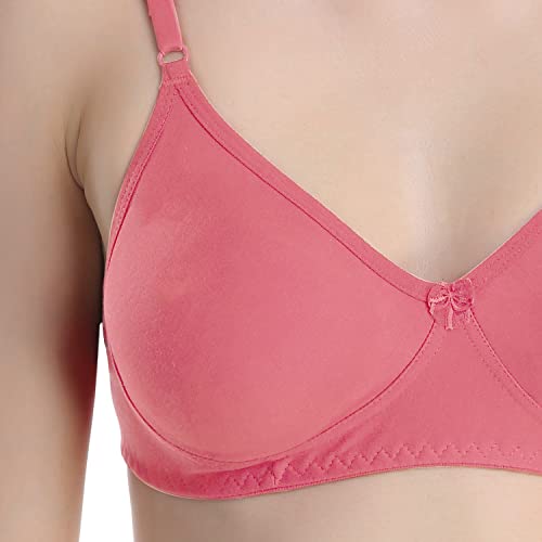 Image of Cotton Blend Seamless Bra for Womens