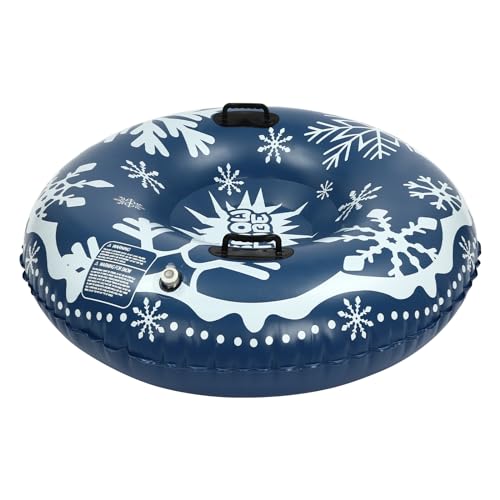 3PCS Snow Sleds Snow Tubes for Sledding,Snow Sleds for Kids and Adult,PVC Ski Circle,Inflatable Sled,Diameter 40inch(Minimum Temperature Resistance: -25?/-13°F)