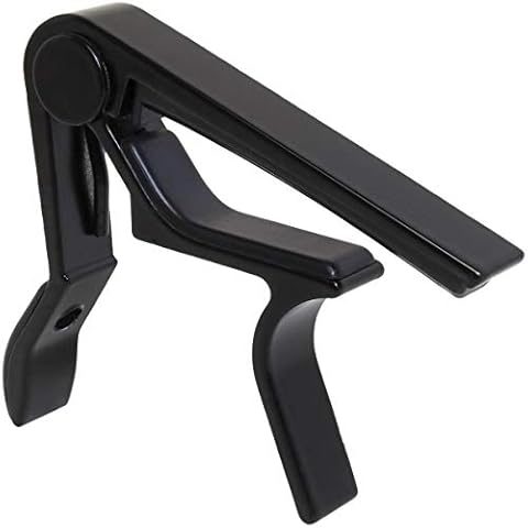 iGadgitz Xtra U7134 Curved Acoustic and Electric Guitar Capo, Capotasto - Black Cover