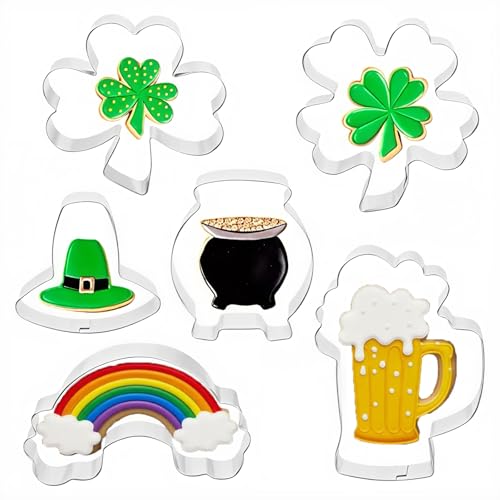 St. Patrick's Day Cookie Cutter Set - 6 pcs...