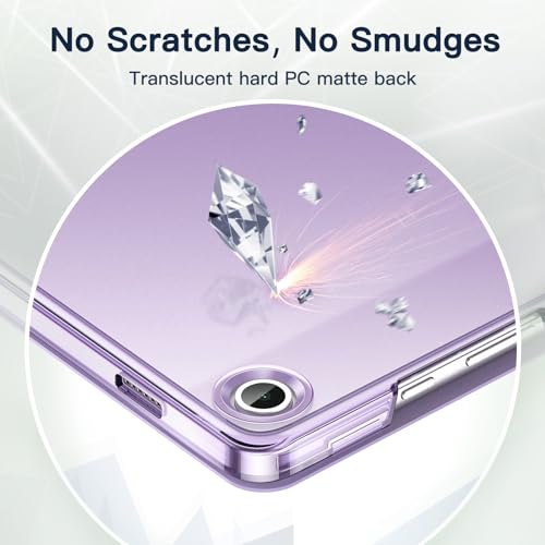 Image of JETech Cover Case for Samsung Galaxy Tab A9+ / A9 Plus 11-Inch 2023, Slim Translucent Back Tri-Fold Folio Stand Protective Tablet Cover, Auto Wake /Sleep (Light Purple)