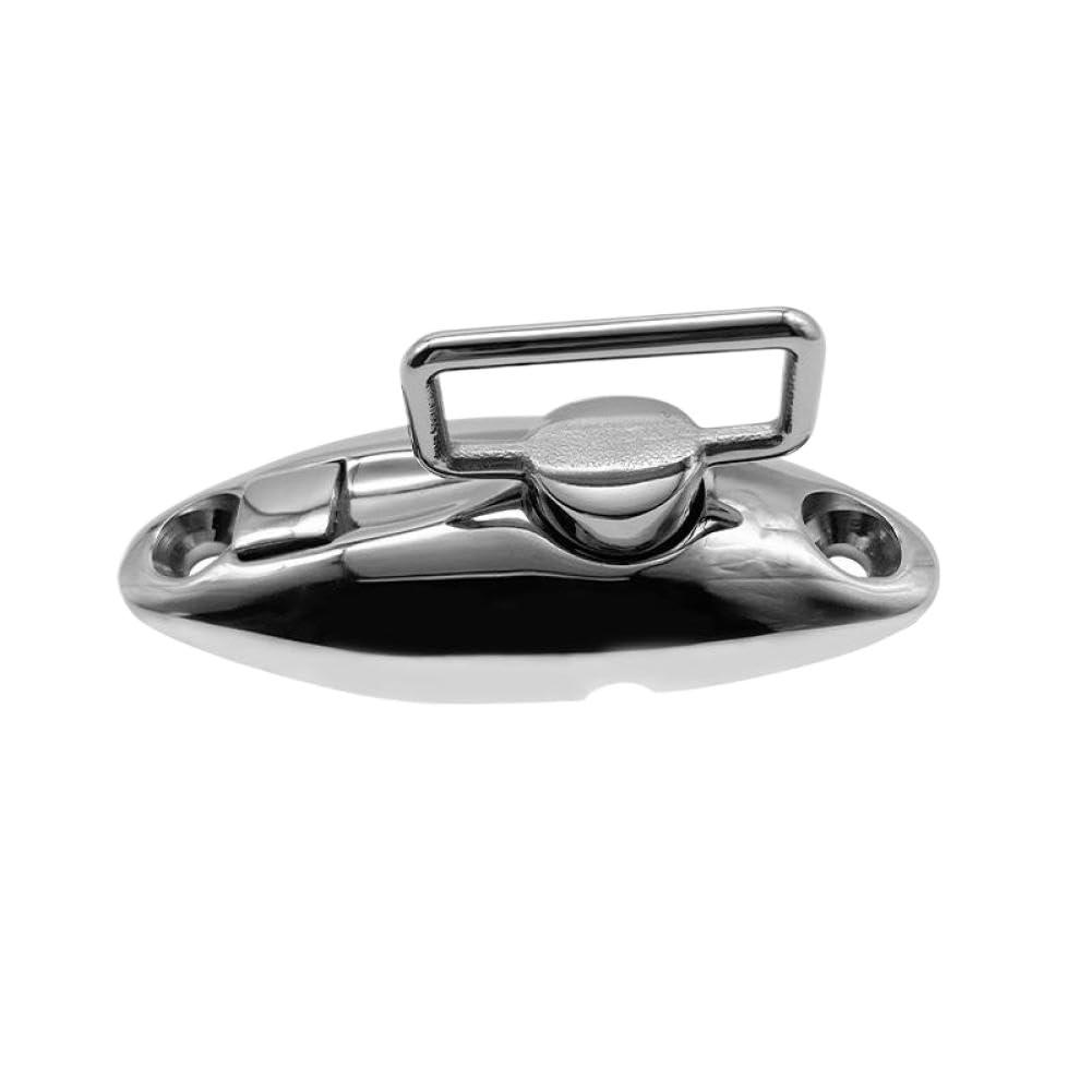 Fwzoogpda Onecolor 316 Stainless Steel 360° Adjustable Bimini Mount Swivel Deck Hinge With Rubber Pad Quick Release Pin Boat Accessory